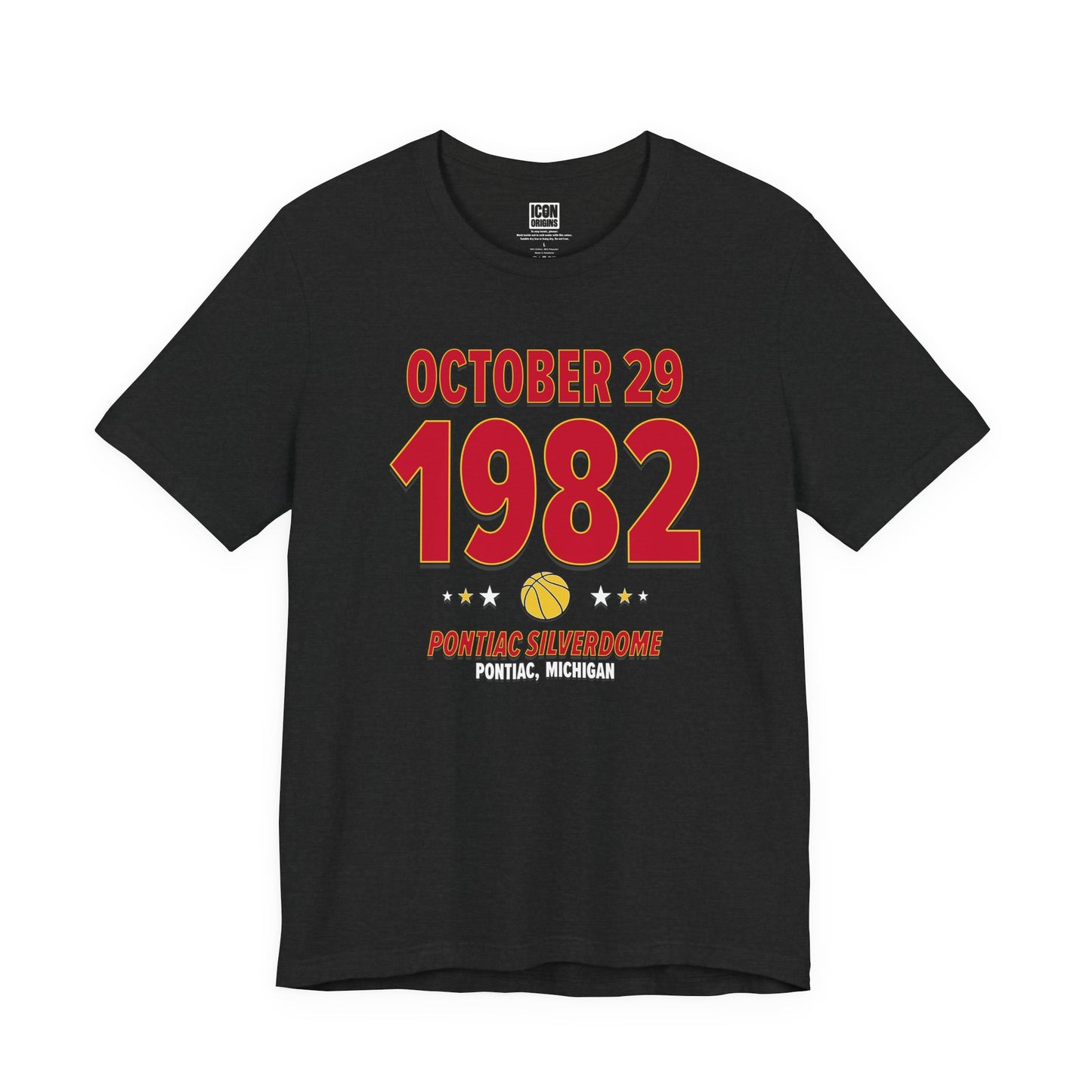 Atlanta Basketball – October 29, 1982 – Origin Tee (Black & White)