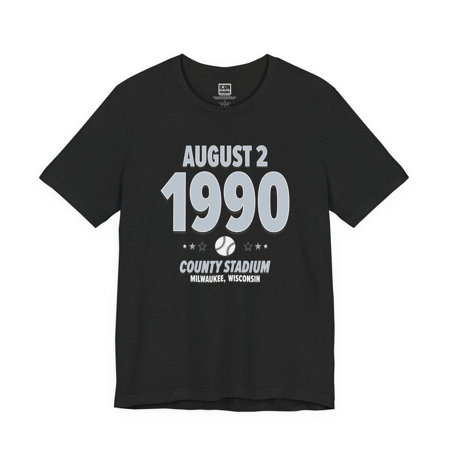 Chicago Baseball – August 2, 1990 – Origin Tee (Black & White)