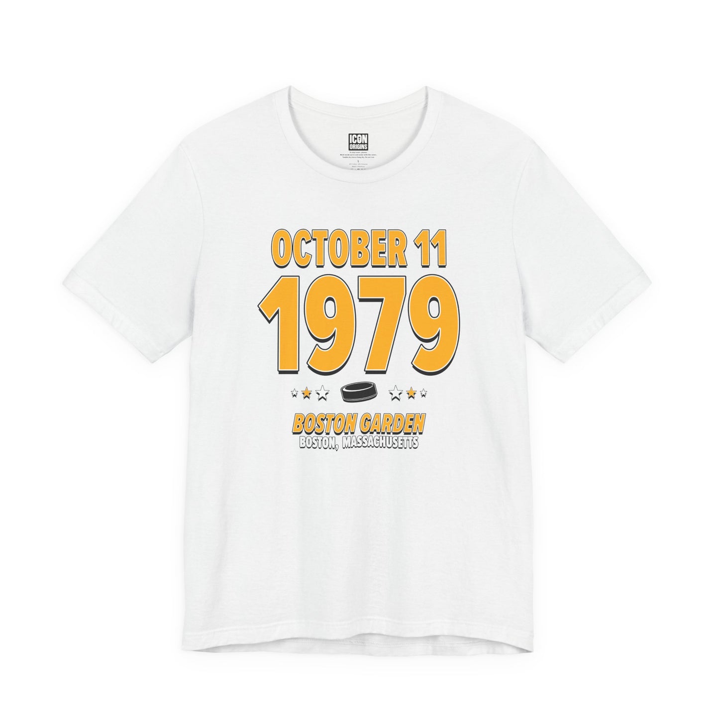 Boston Hockey – October 11, 1979 – Origin Tee (Black & White)
