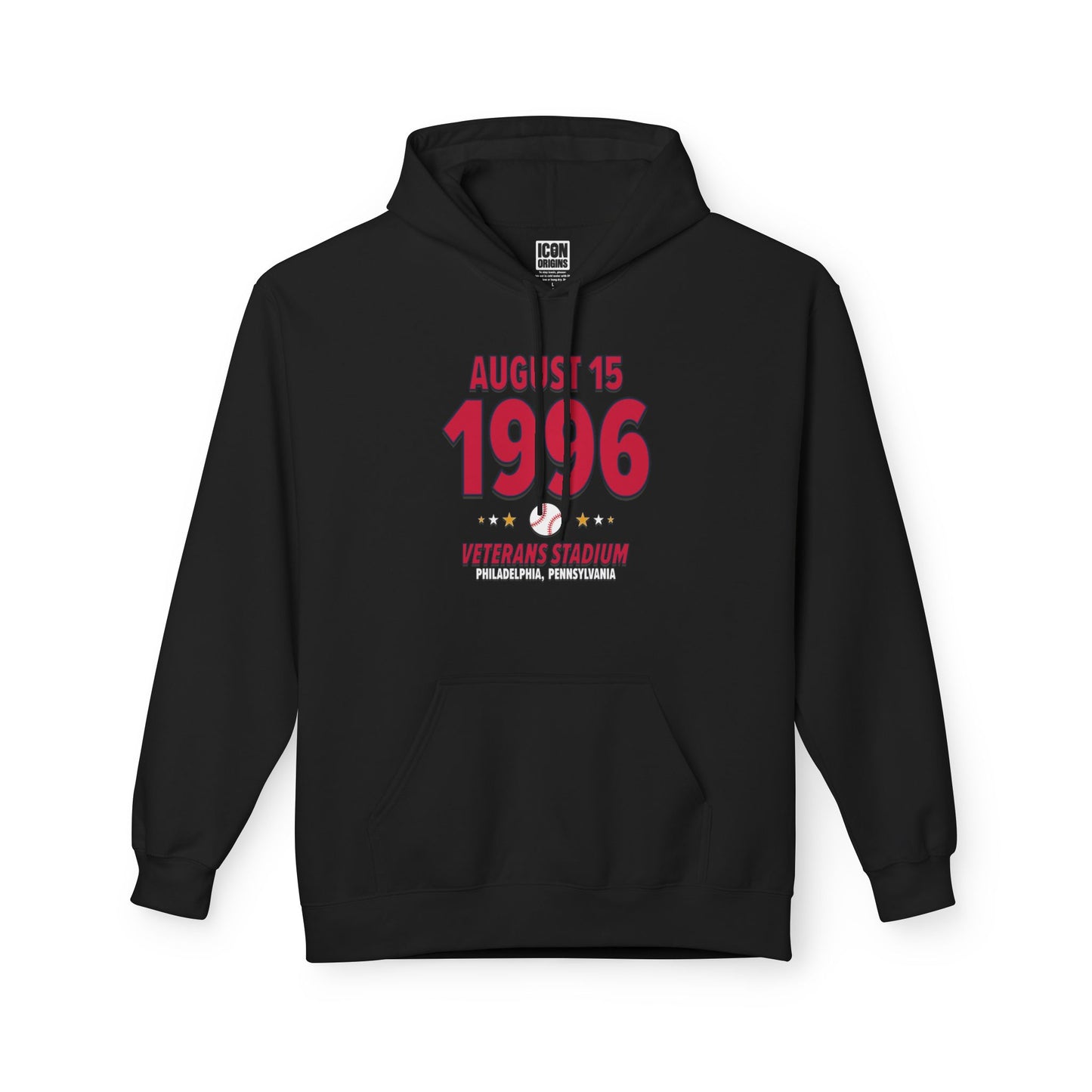 Atlanta Baseball – August 15, 1996 – Hoodie (Black & White)