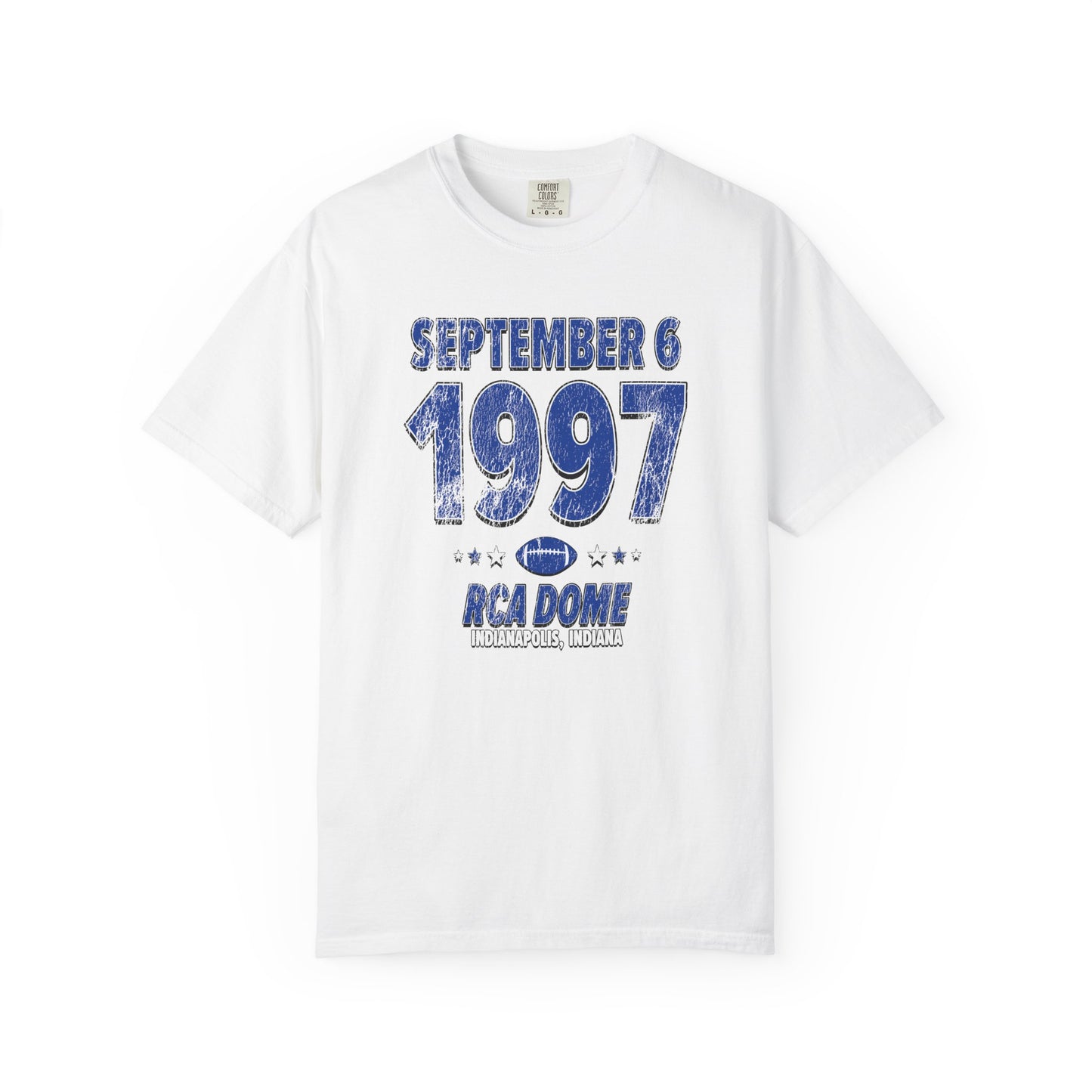 Indianapolis Football – September 6, 1997 – Comfort Colors (Black & White)