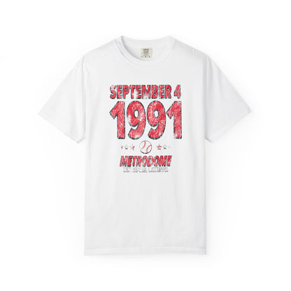 Cleveland Baseball – September 4, 1991 – Comfort Colors (Black & White)