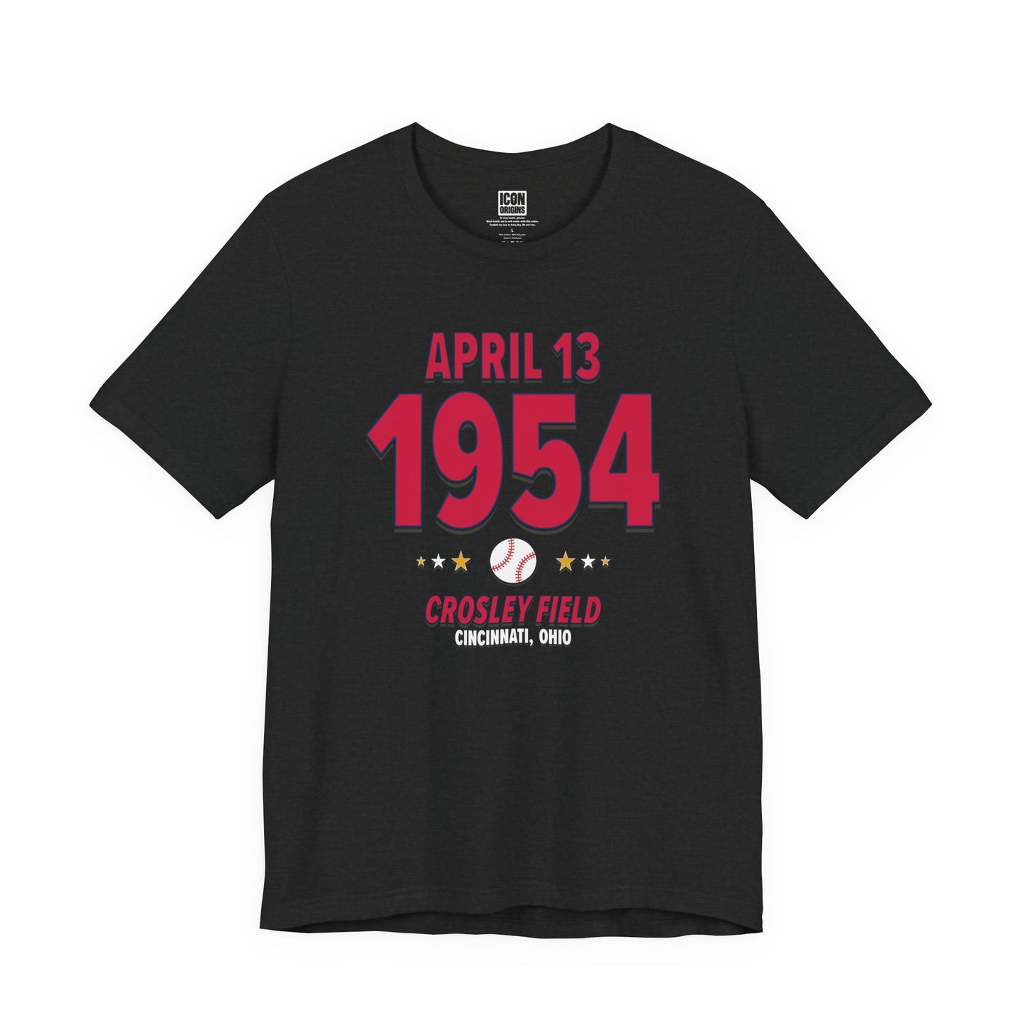 Atlanta Baseball – April 13, 1954 – Origin Tee (Black & White)