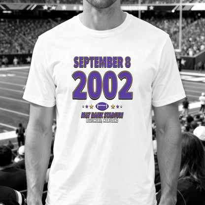 Baltimore Football – September 8, 2002 – Origin Tee (Black & White)