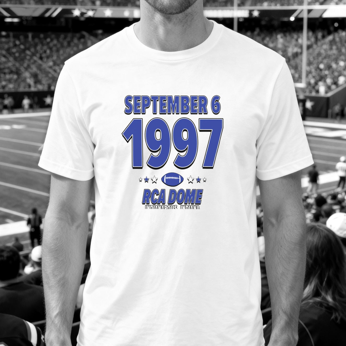 Indianapolis Football – September 6, 1997 – Origin Tee (Black & White)