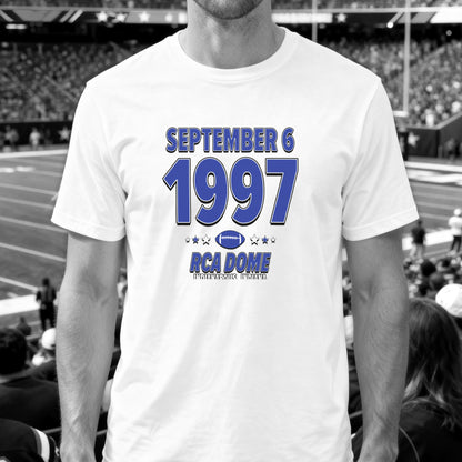 Indianapolis Football – September 6, 1997 – Origin Tee (Black & White)