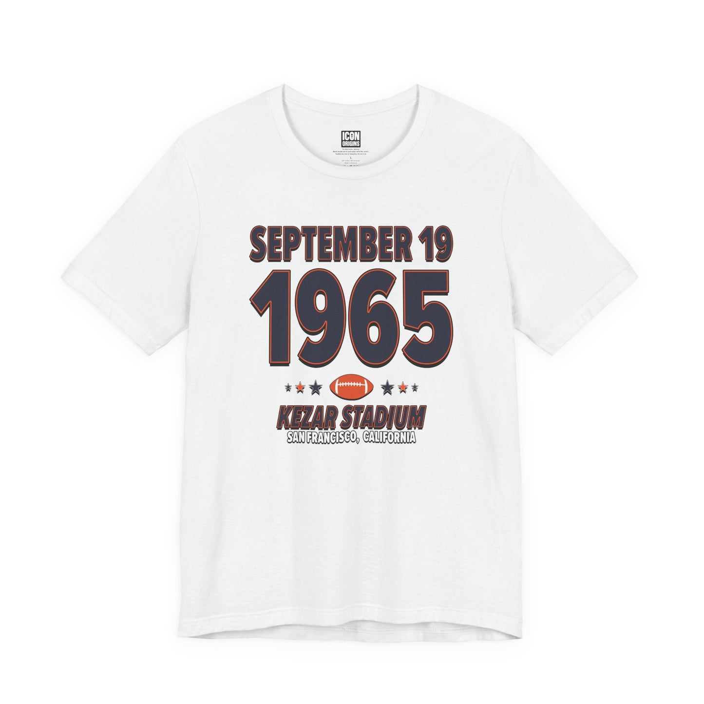 Chicago Football – September 19, 1965 – Origin Tee (Black & White)