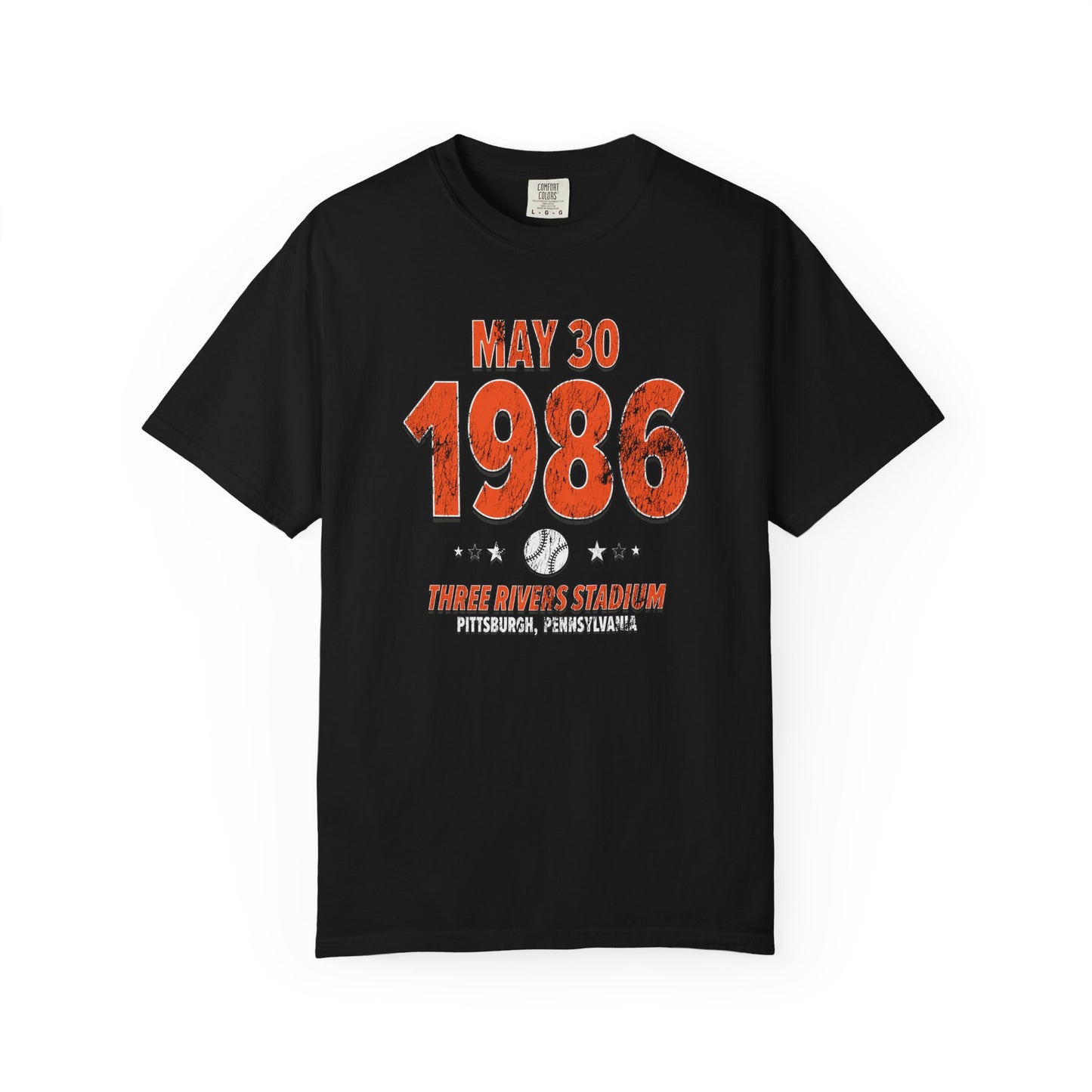 San Francisco Baseball – May 30, 1986 – Comfort Colors (Black & White)