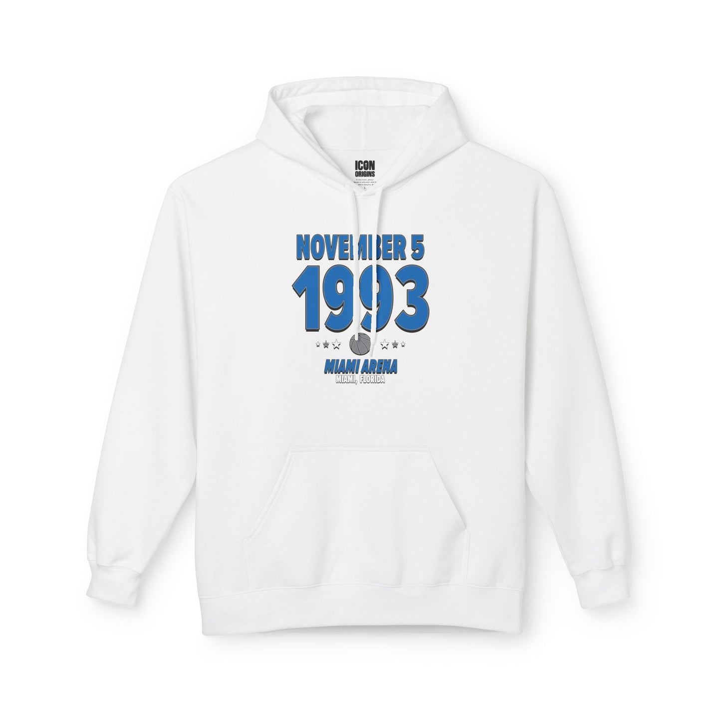 Orlando Basketball – November 5, 1993 – Hoodie (Black & White)