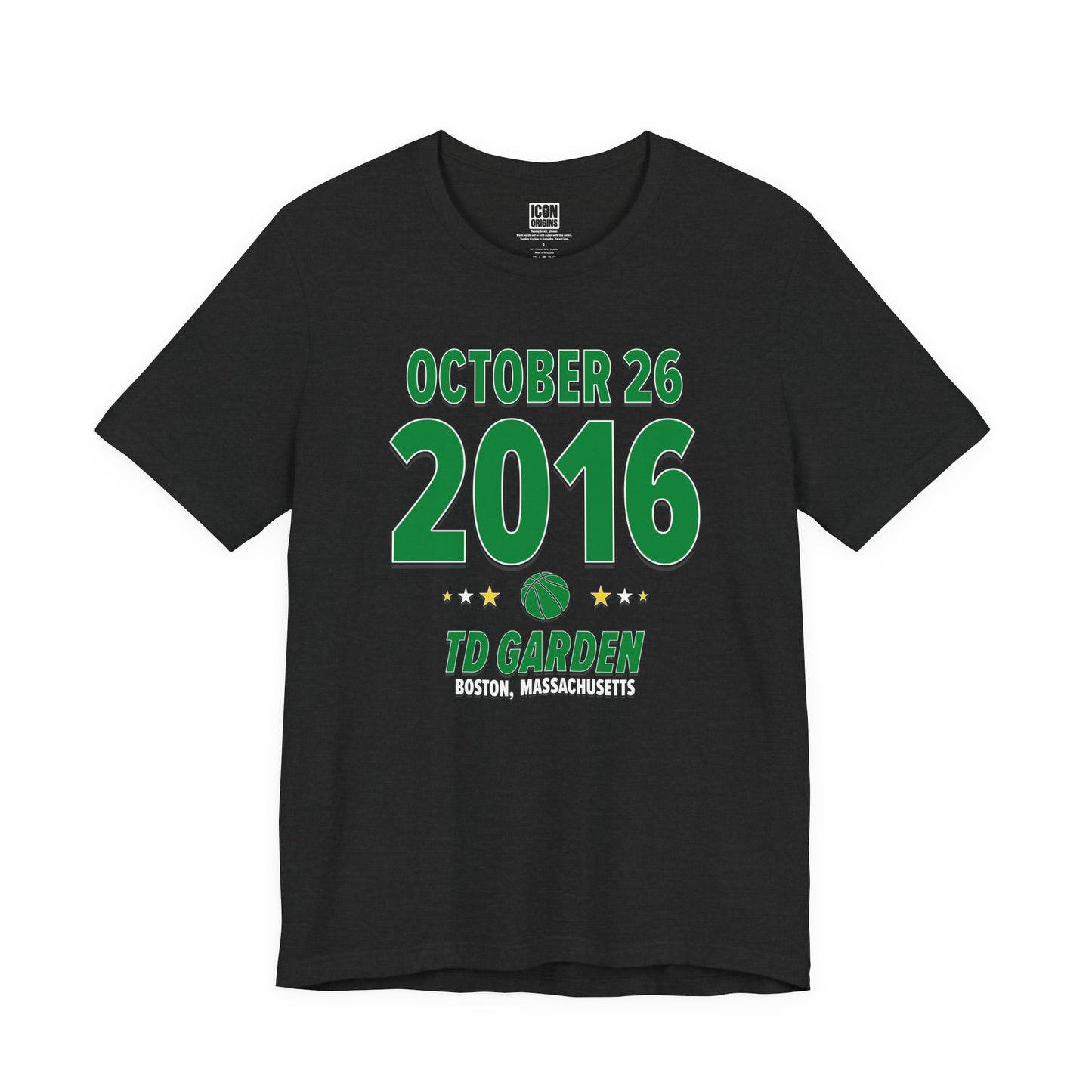 Boston Basketball – October 26, 2016 – Origin Tee (Black & White)