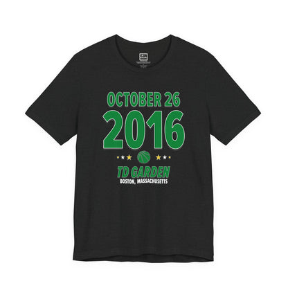 Boston Basketball – October 26, 2016 – Origin Tee (Black & White)
