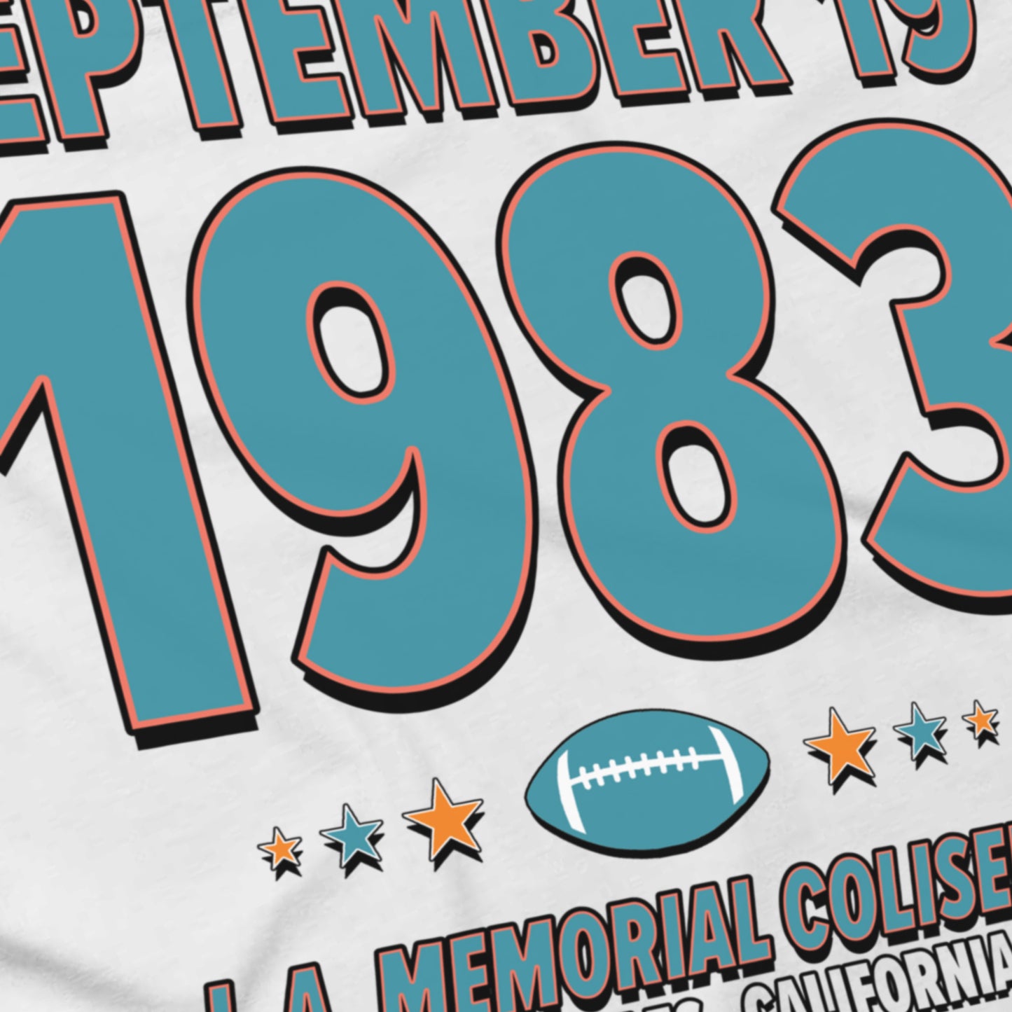 Miami Football – September 19, 1983 – Origin Tee (Black & White)