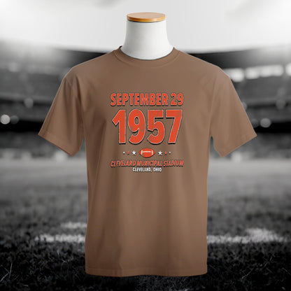 Cleveland Football – September 29, 1957 – Comfort Colors