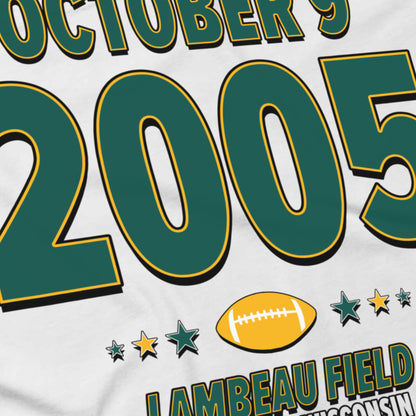 Green Bay Football – October 9, 2005 – Origin Tee (Black & White)