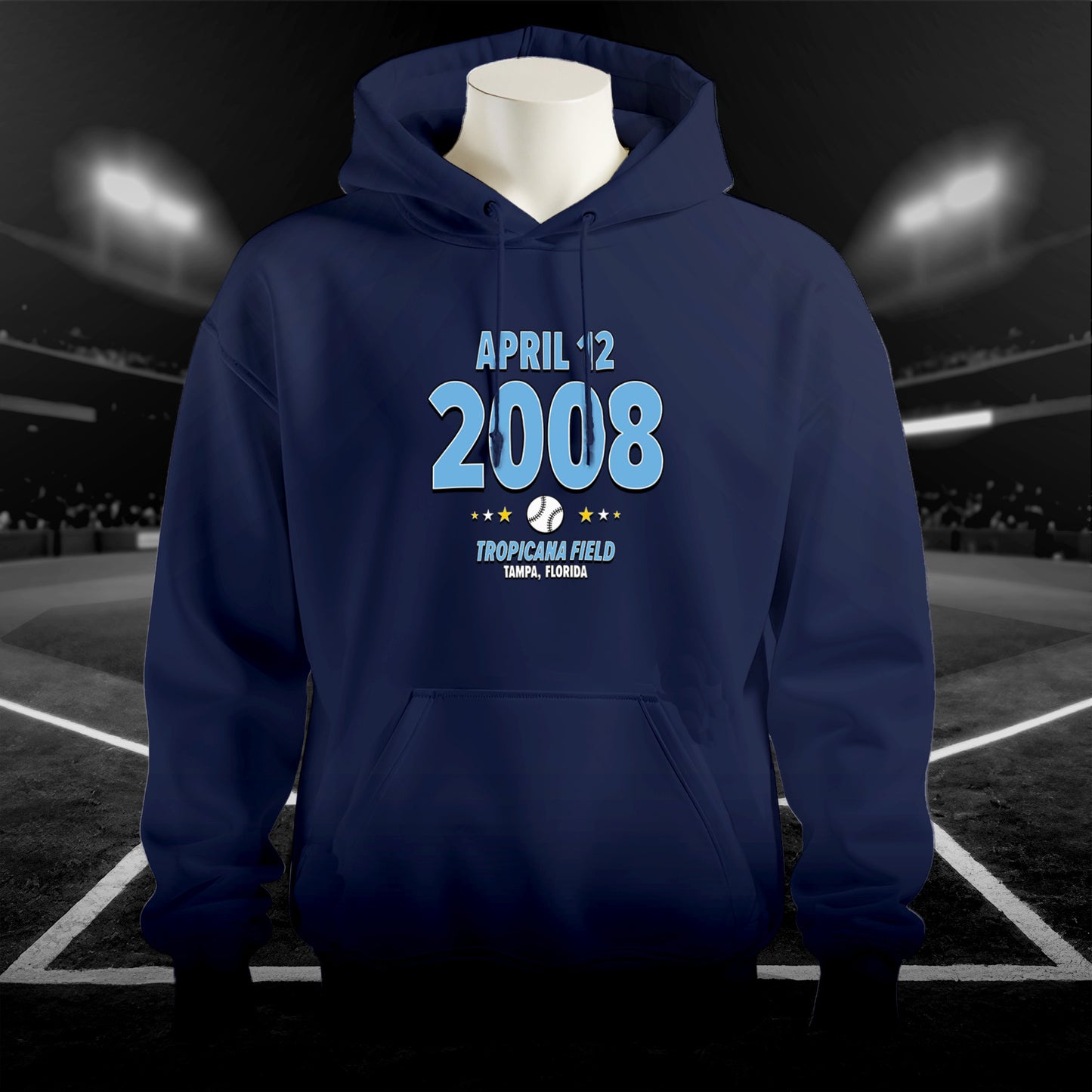 Tampa Bay Baseball – April 12, 2008 – Hoodie