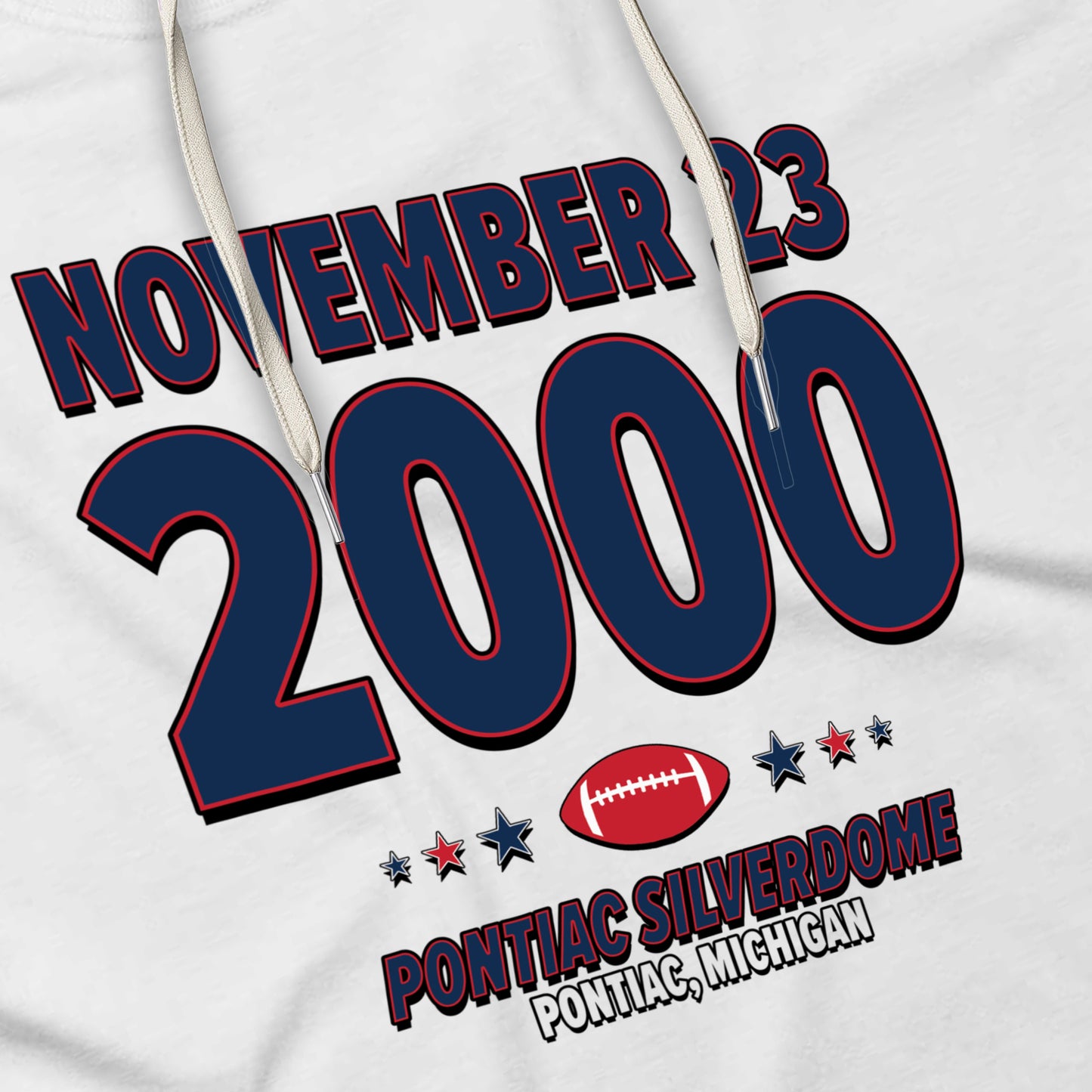 New England Football – November 23, 2000 – Hoodie (Black & White)