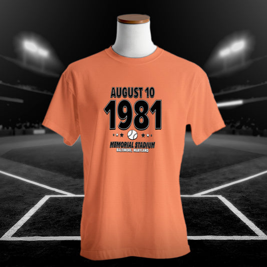 Baltimore Baseball – August 10, 1981 – Origin Tee