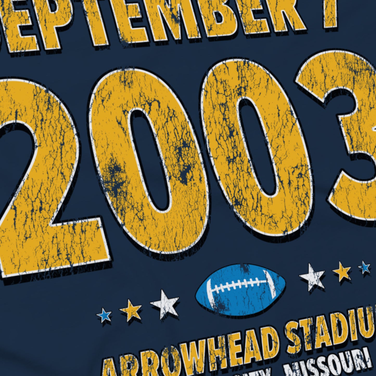 San Diego Football – September 7, 2003 – Comfort Colors