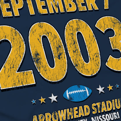 San Diego Football – September 7, 2003 – Comfort Colors