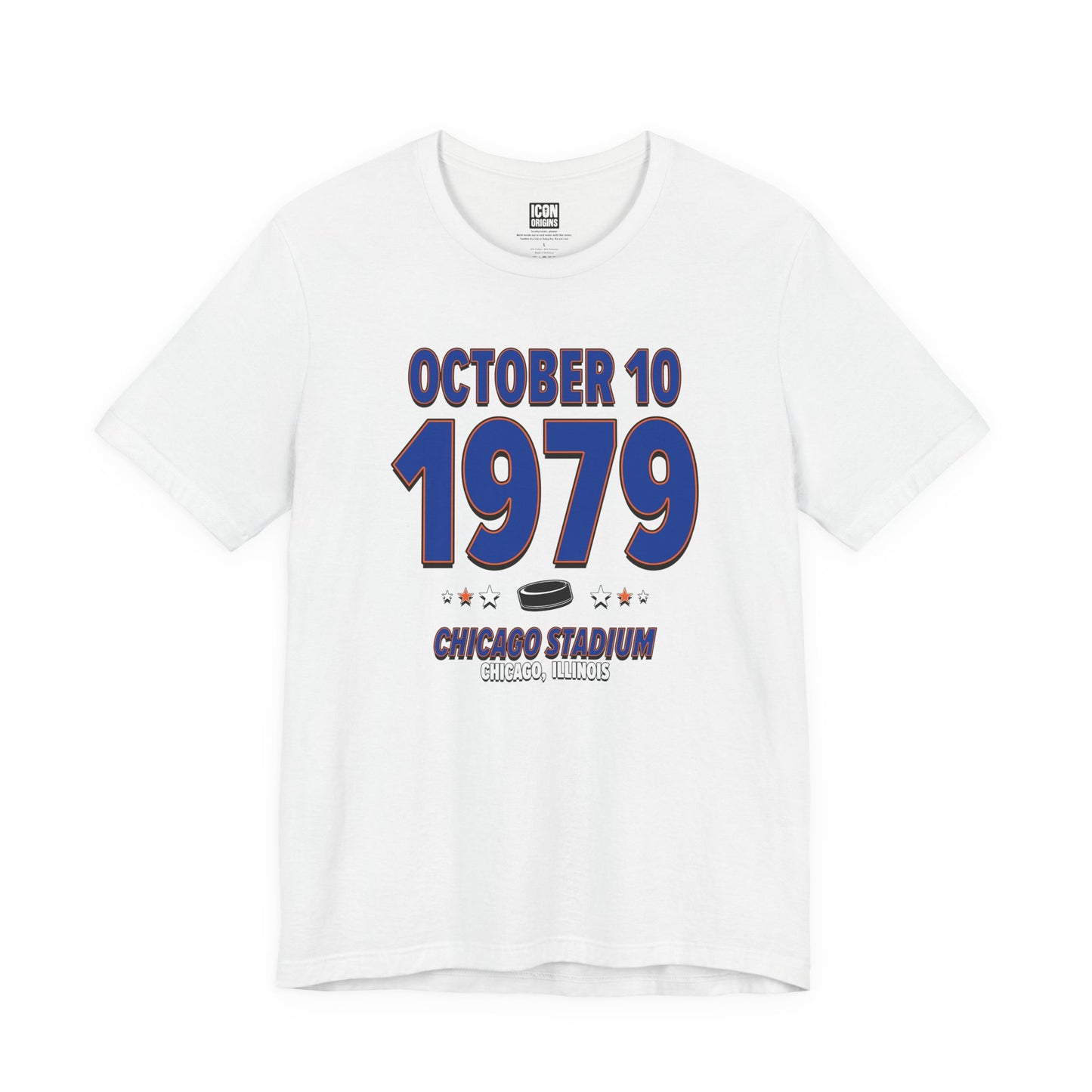 Edmonton Hockey – October 10, 1979 – Origin Tee (Black & White)