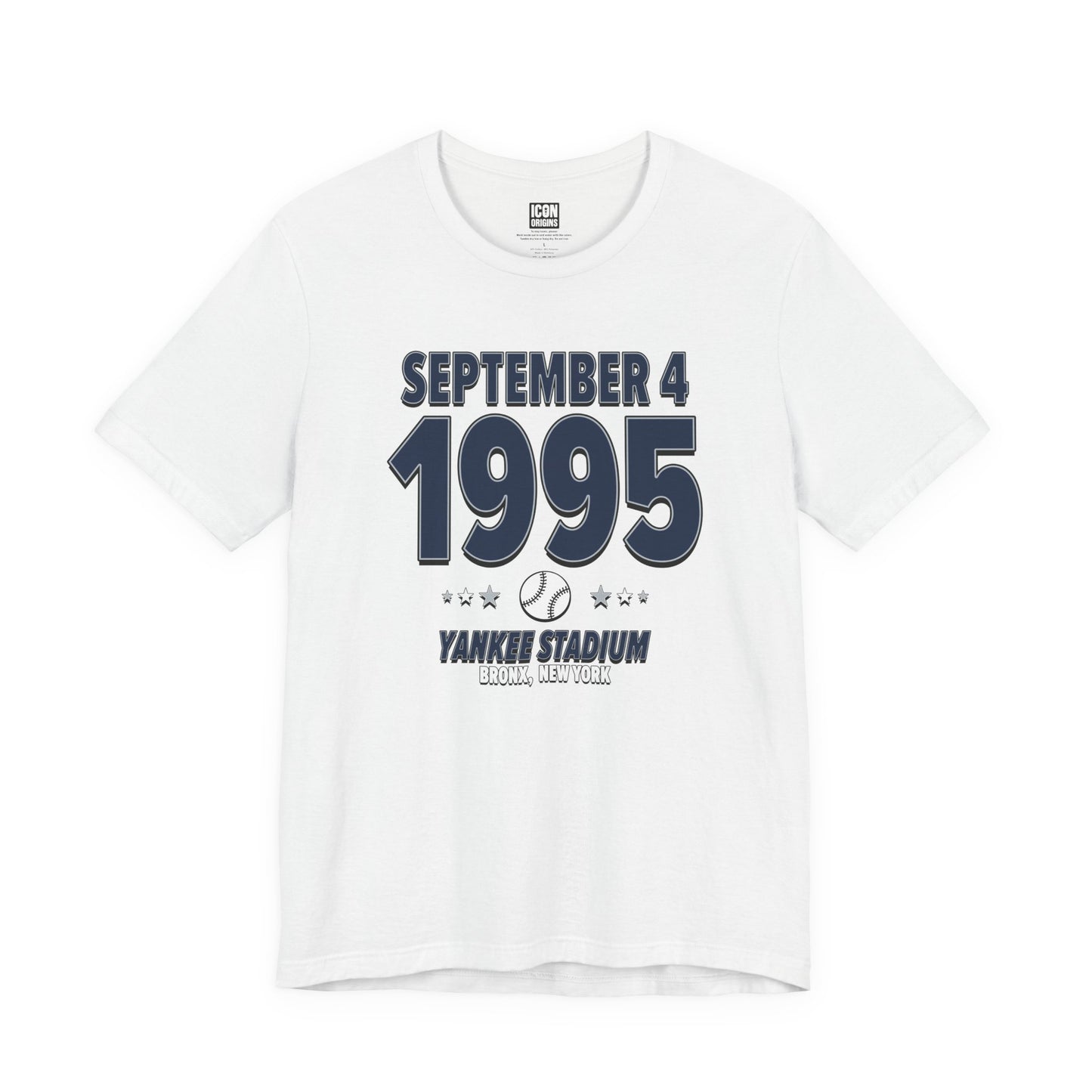New York Baseball – September 4, 1995 – Origin Tee (Black & White)