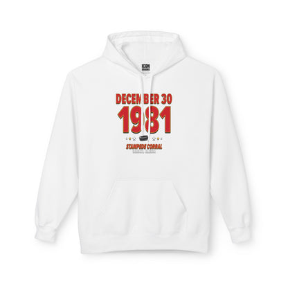 Calgary Hockey – December 30, 1981 – Hoodie (Black & White)