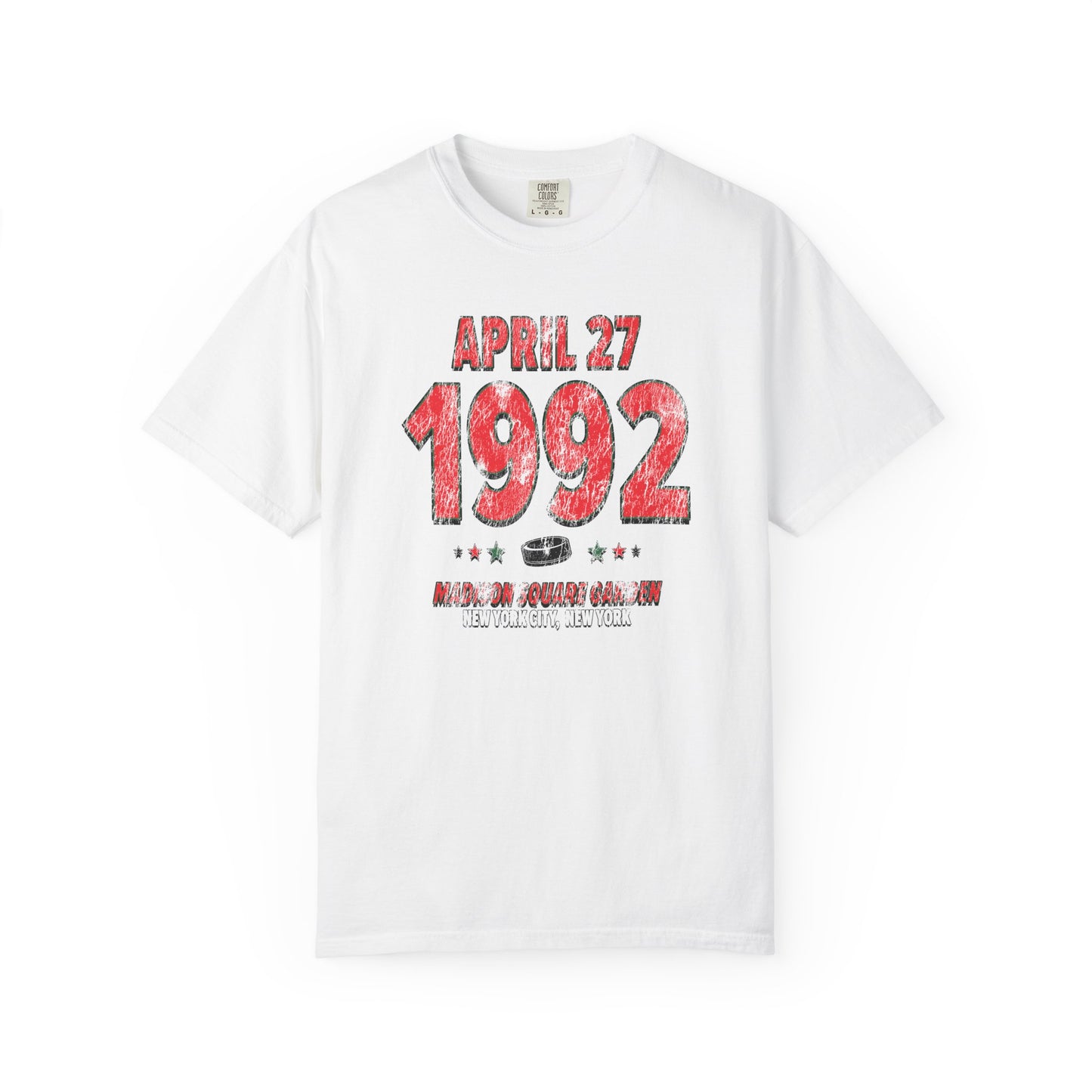 New Jersey Hockey – April 27, 1992 – Comfort Colors (Black & White)