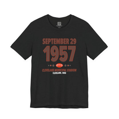 Cleveland Football – September 29, 1957 – Origin Tee (Black & White)