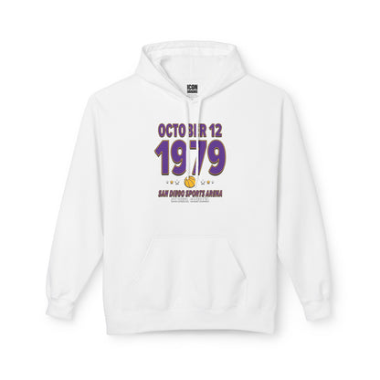 Los Angeles Basketball – October 12, 1979 – Hoodie (Black & White)