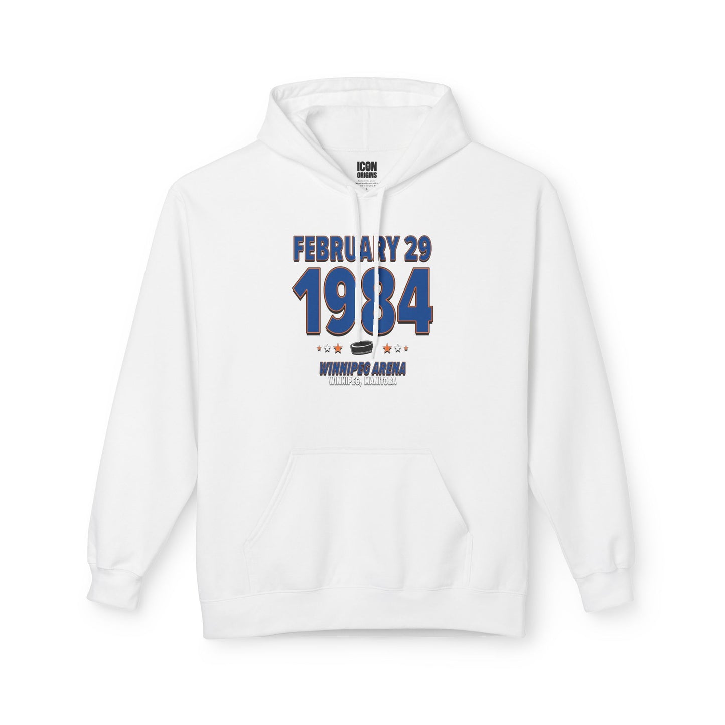 New York Hockey – February 29, 1984 – Hoodie (Black & White)