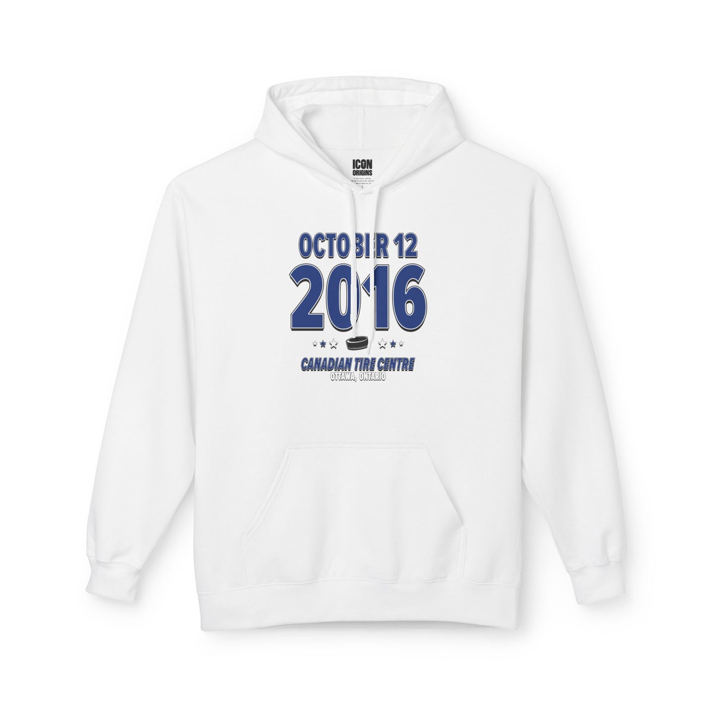 Toronto Hockey – October 12, 2016 – Hoodie (Black & White)