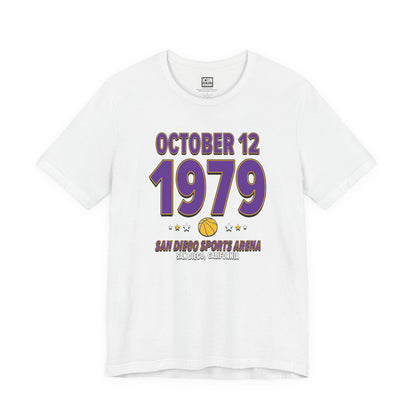 Los Angeles Basketball – October 12, 1979 – Origin Tee (Black & White)