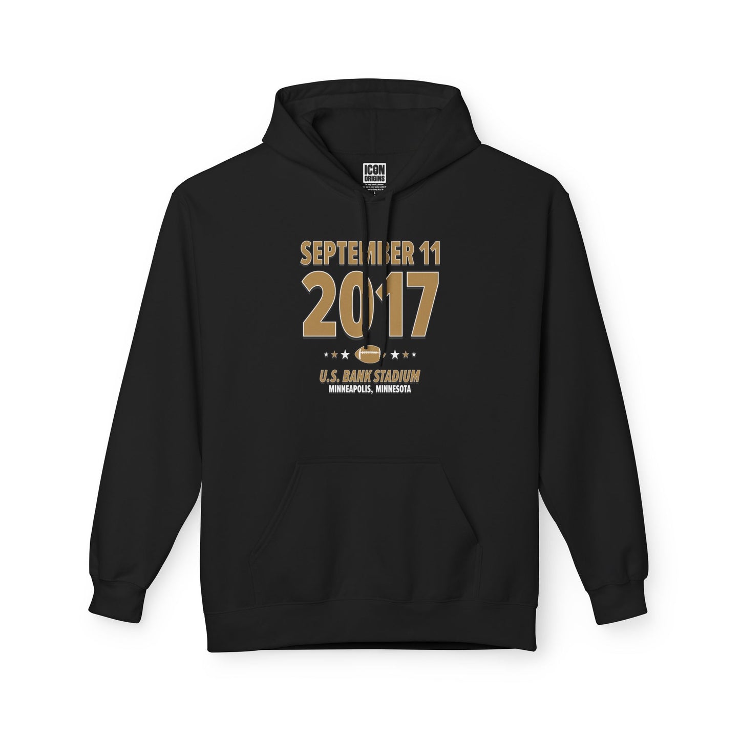 New Orleans Football – September 11, 2017 – Hoodie (Black & White)