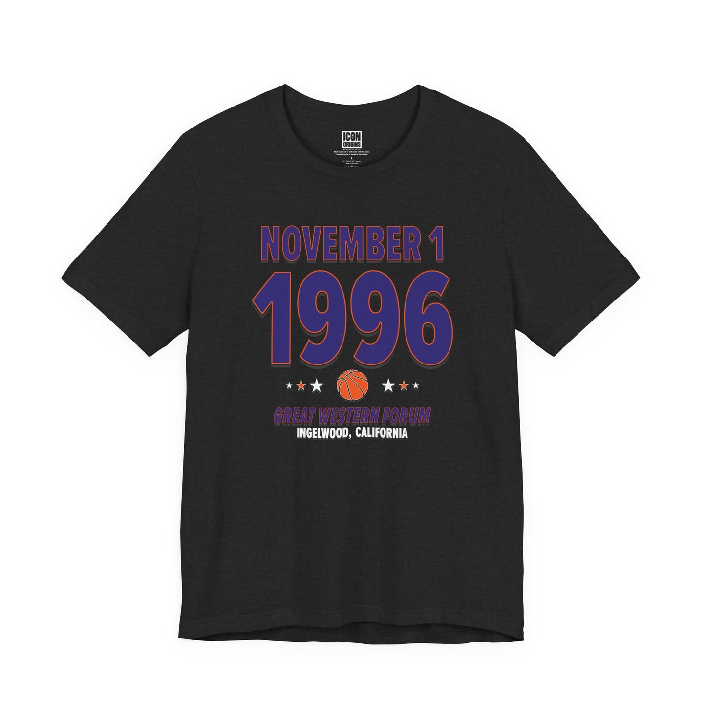 Phoenix Basketball – November 1, 1996 – Origin Tee (Black & White)
