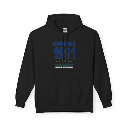 Vancouver Hockey – September 5, 1991 – Hoodie (Black & White)