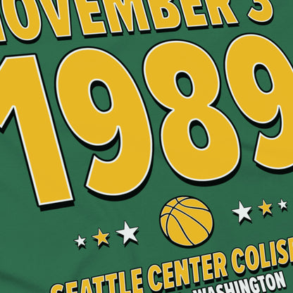 Seattle Basketball – November 3, 1989 – Origin Tee