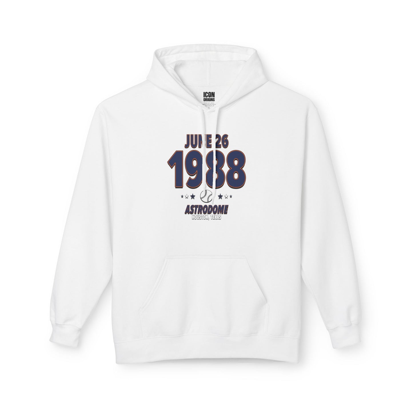 Houston Baseball – June 26, 1988 – Hoodie (Black & White)