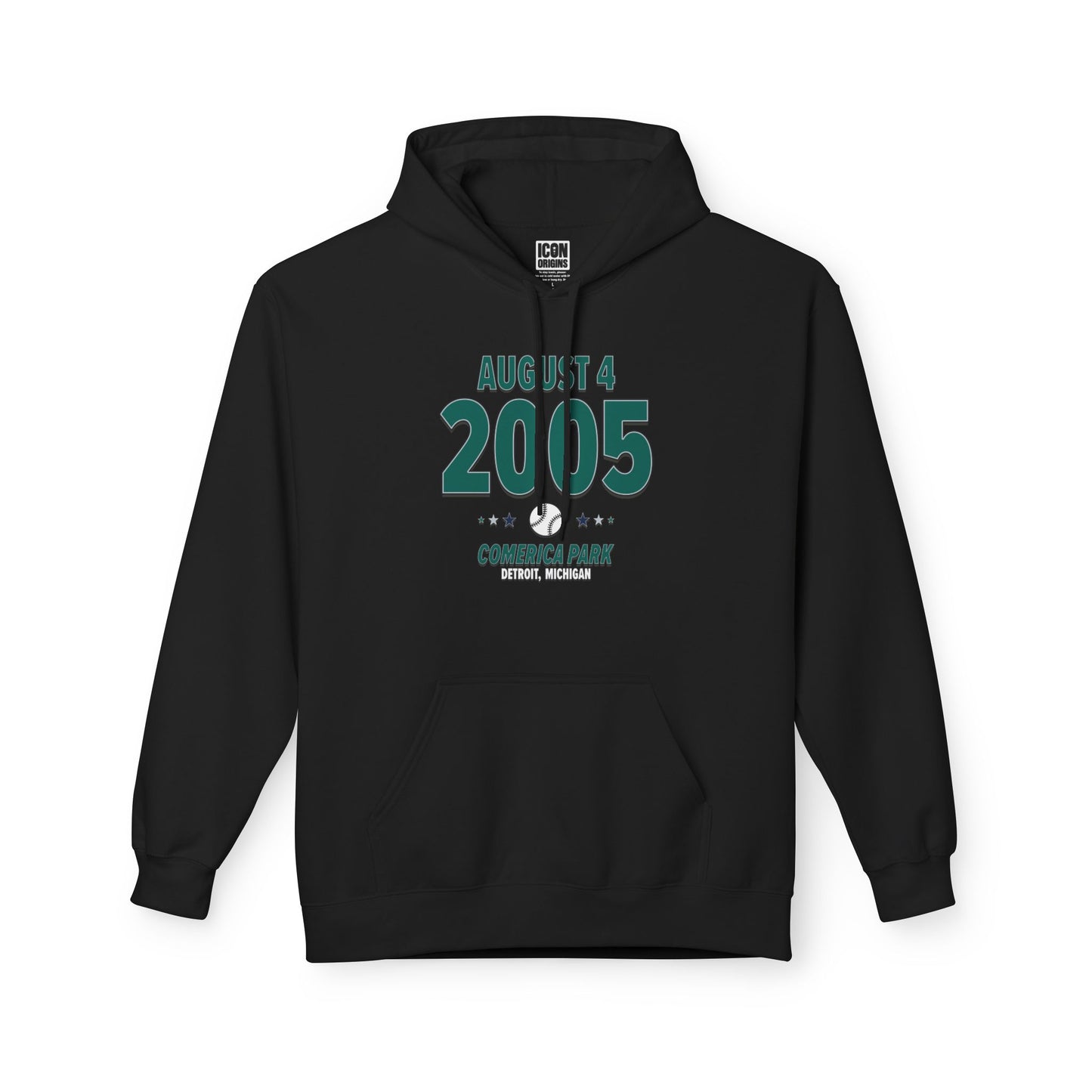Seattle Baseball – August 4, 2005 – Hoodie (Black & White)