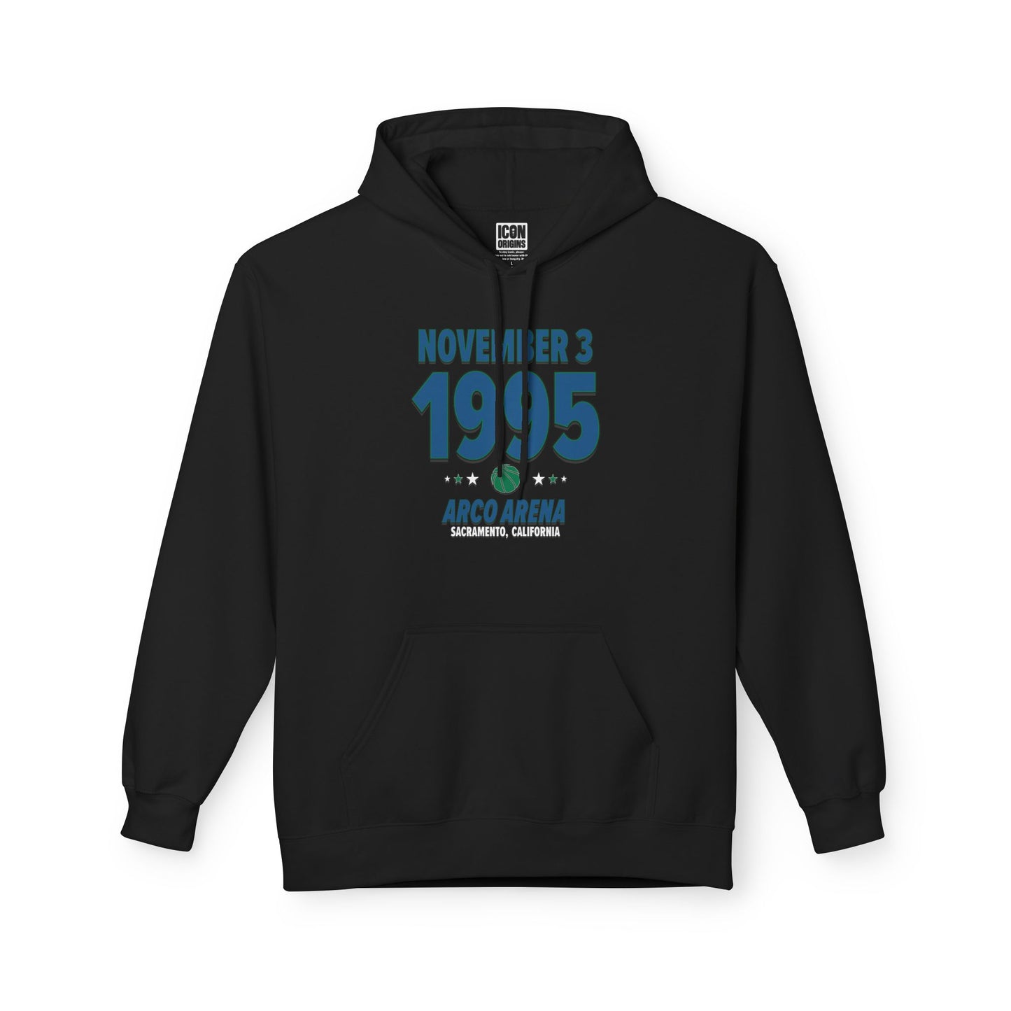 Minnesota Basketball – November 3, 1995 – Hoodie (Black & White)