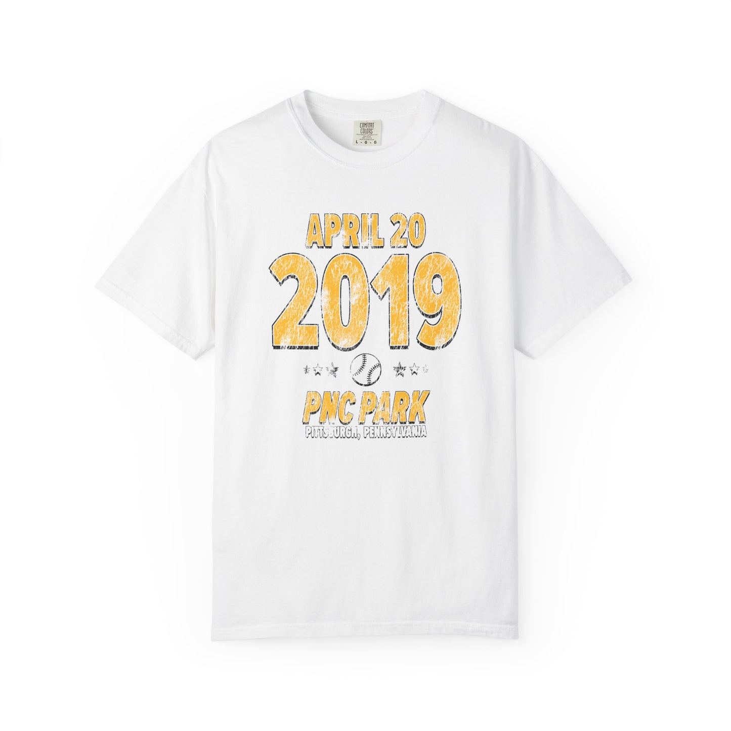 Pittsburgh Baseball – April 20, 2019 – Comfort Colors (Black & White)