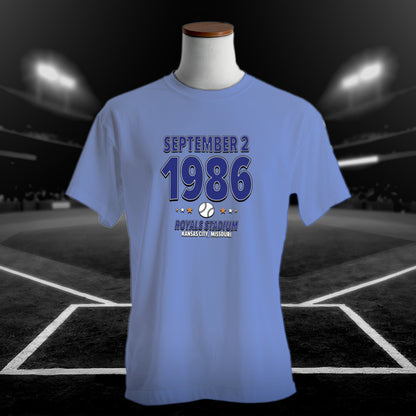 Kansas City Baseball – September 2, 1986 – Origin Tee