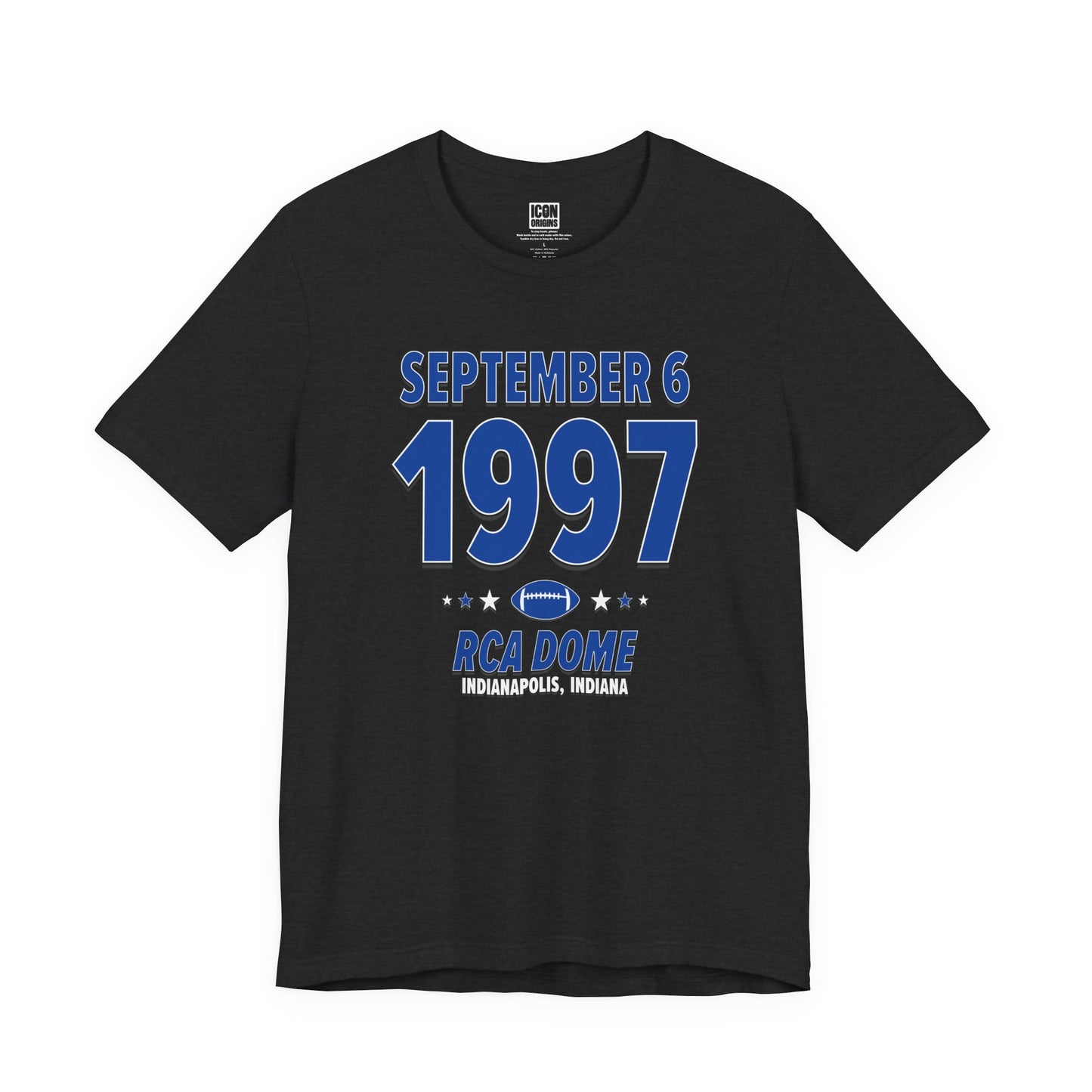 Indianapolis Football – September 6, 1997 – Origin Tee (Black & White)