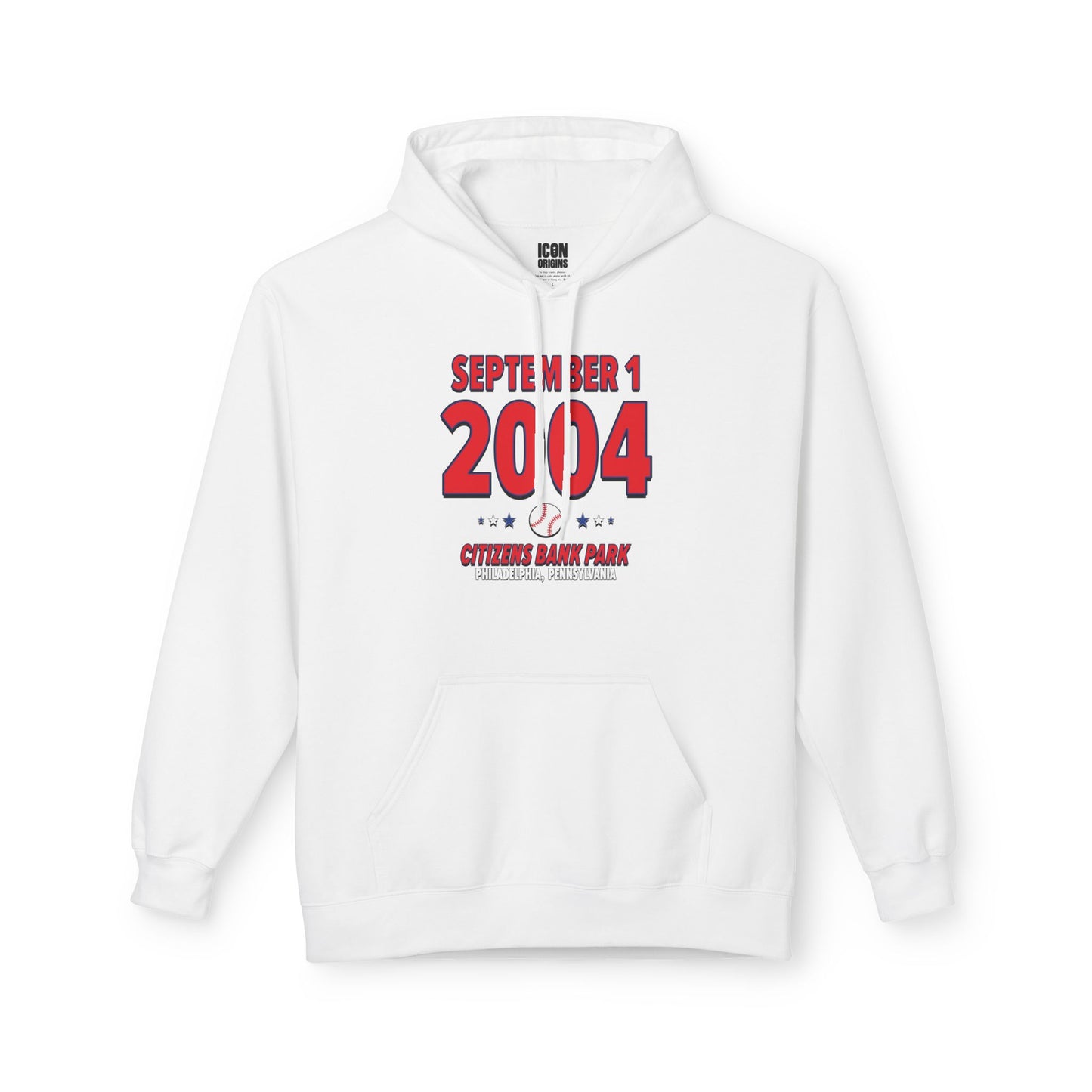 Philadelphia Baseball – September 1, 2004 – Hoodie (Black & White)
