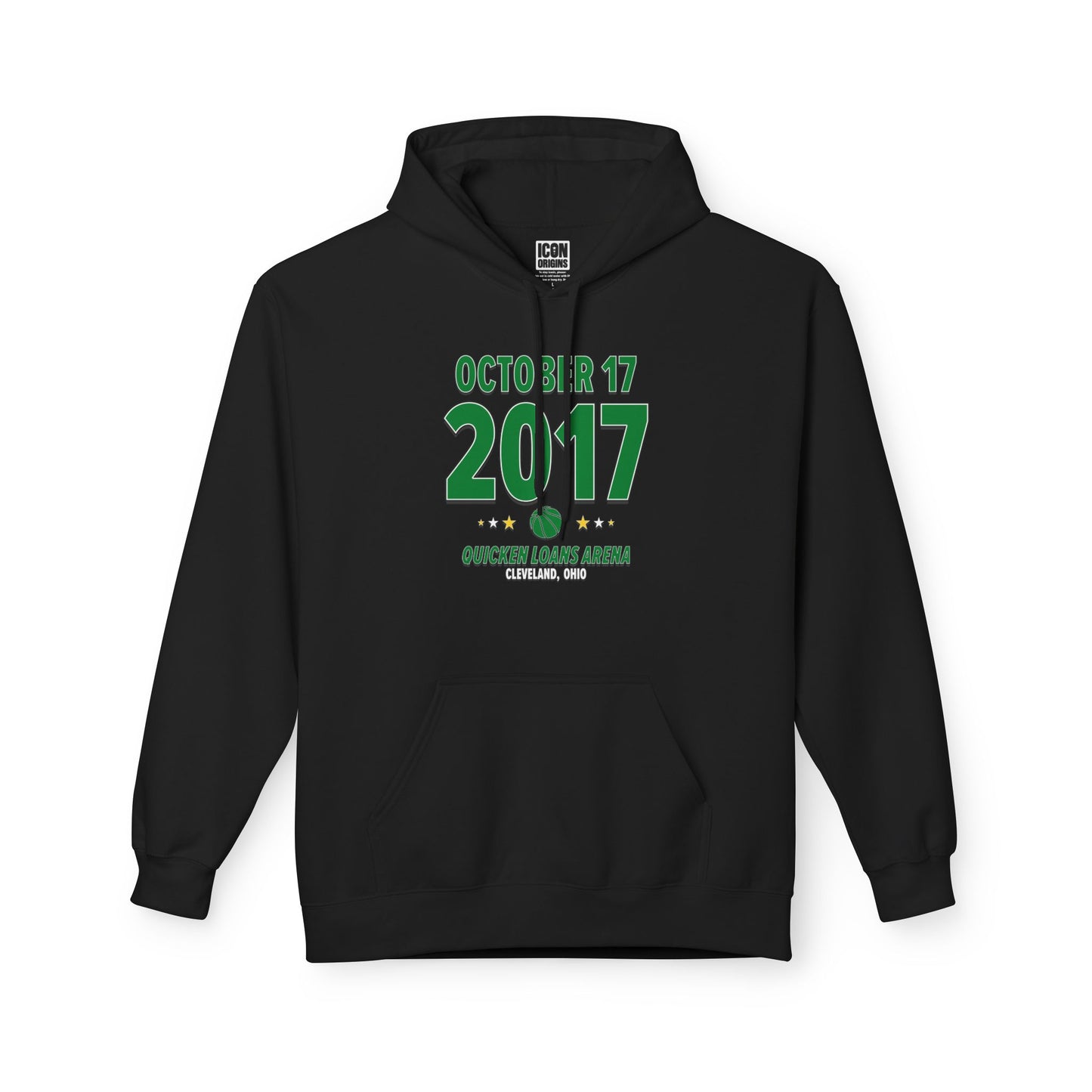 Boston Basketball – October 17, 2017 – Hoodie (Black & White)