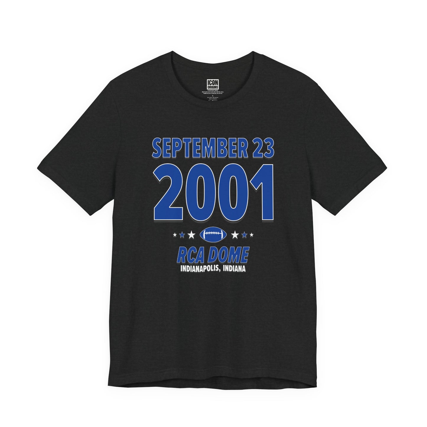 Indianapolis Football – September 23, 2001 – Origin Tee (Black & White)