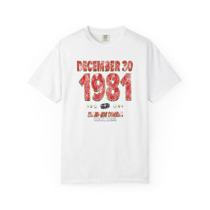 Calgary Hockey – December 30, 1981 – Comfort Colors (Black & White)