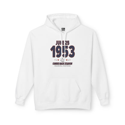 Detroit Baseball – June 25, 1953 – Hoodie (Black & White)