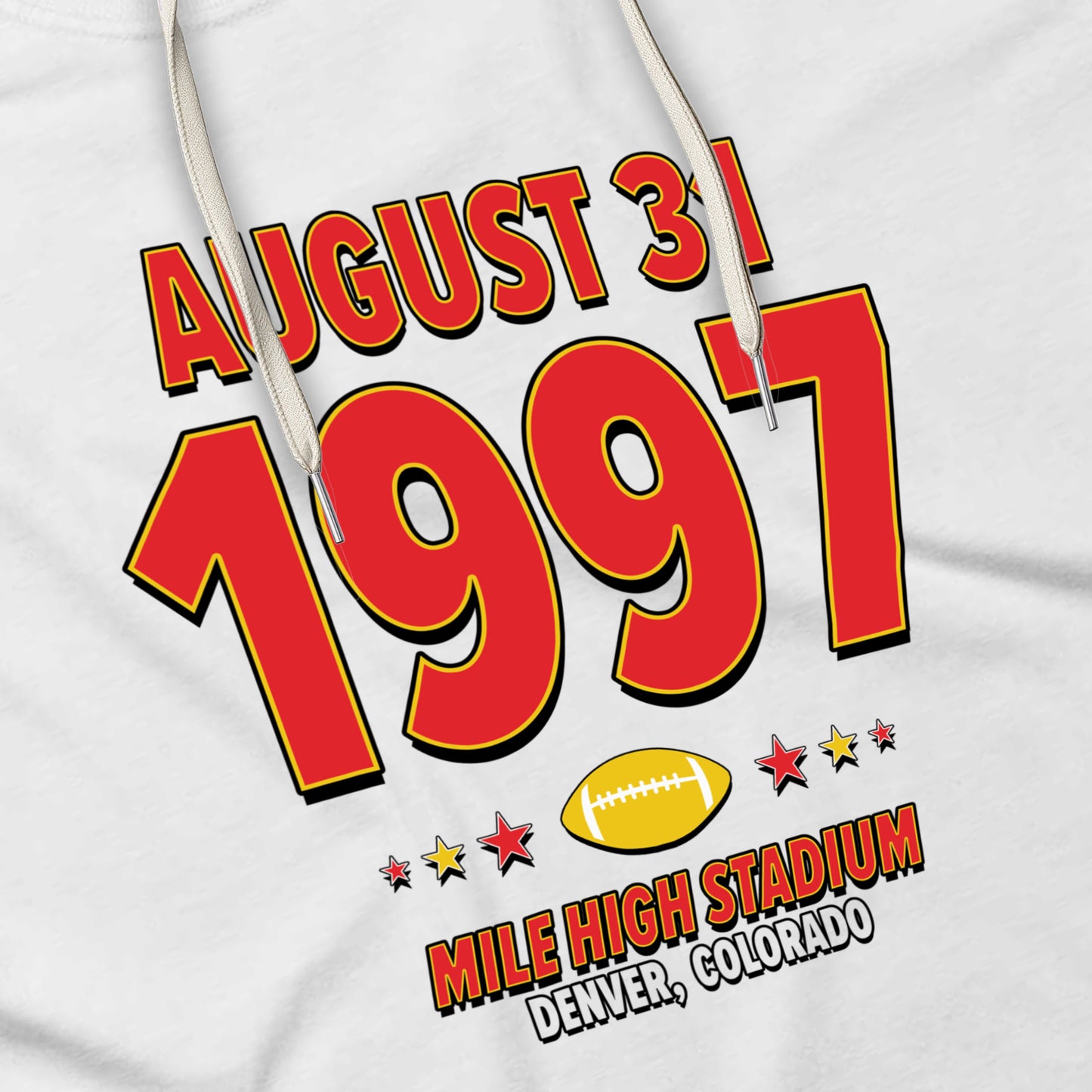 Kansas City Football – August 31, 1997 – Hoodie (Black & White)