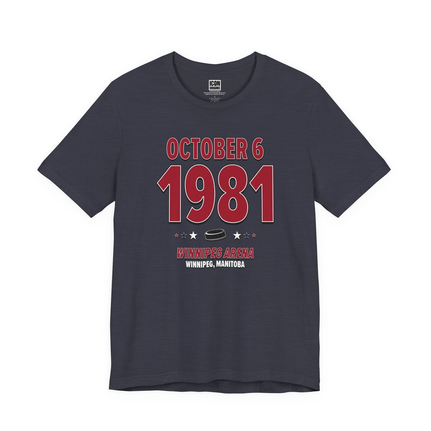 Winnipeg Hockey – October 6, 1981 – Origin Tee