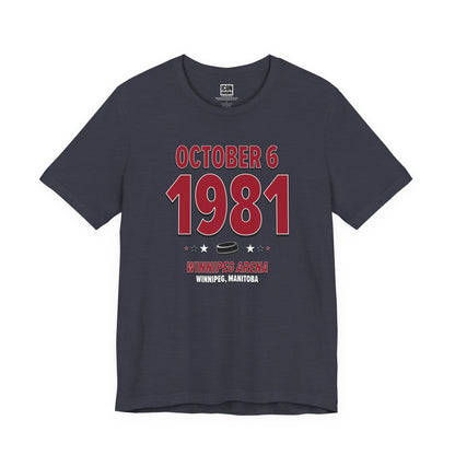 Winnipeg Hockey – October 6, 1981 – Origin Tee